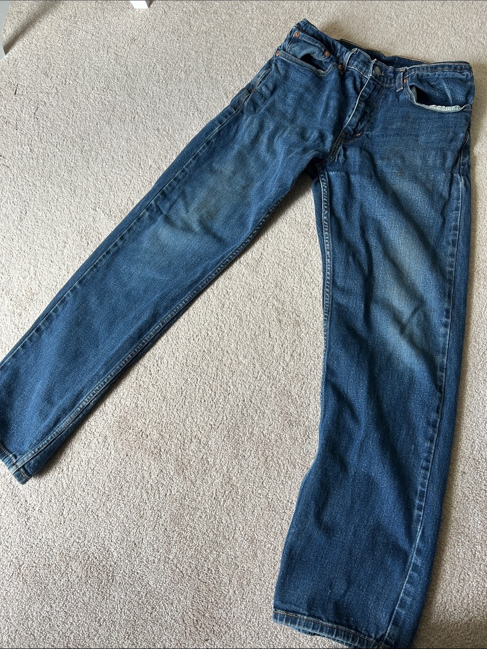 Levi's 505 Men's Dark Blue Straight Jeans